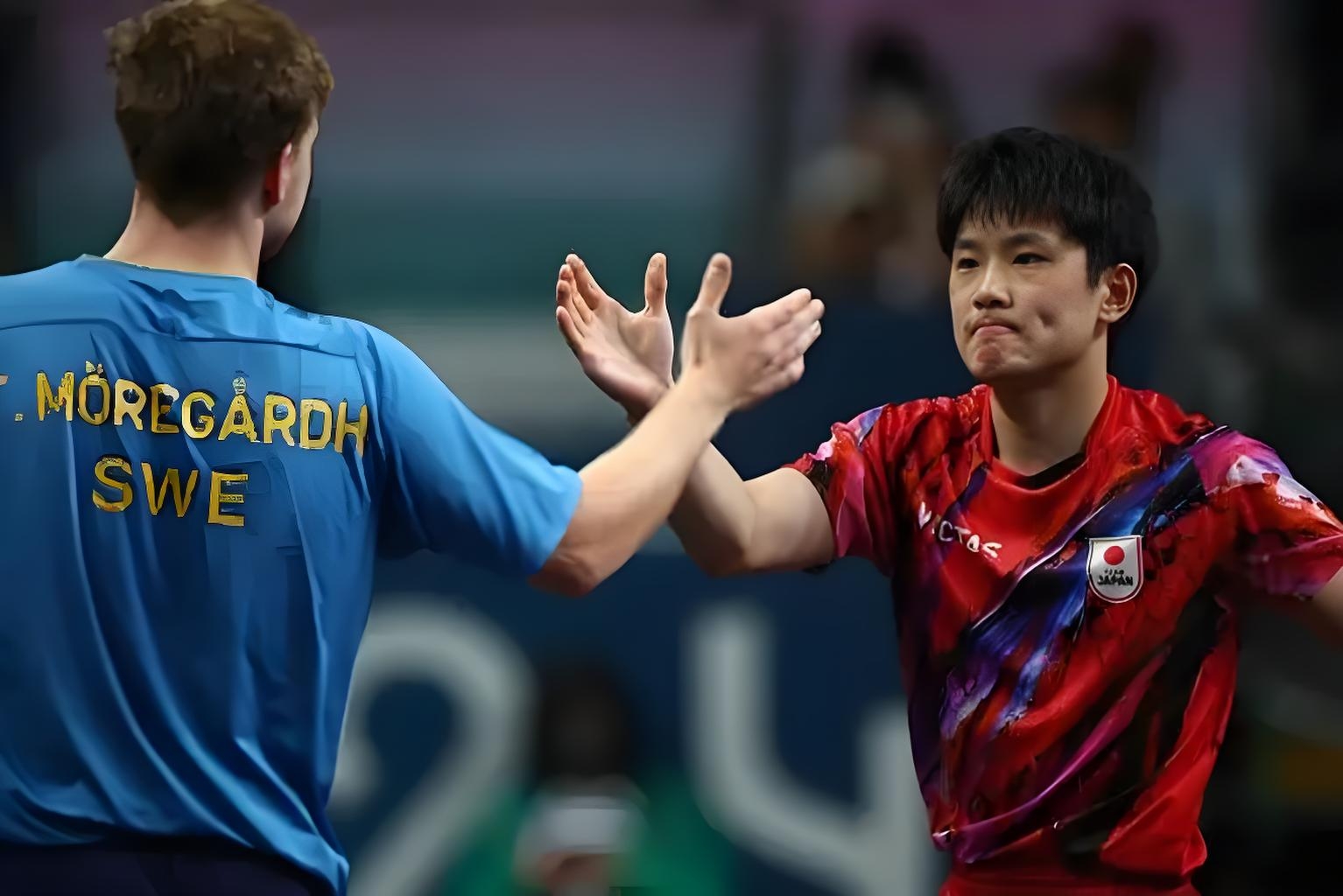 日本乒乓球队险胜瑞典乒乓球队，许昕送出助攻的简单介绍